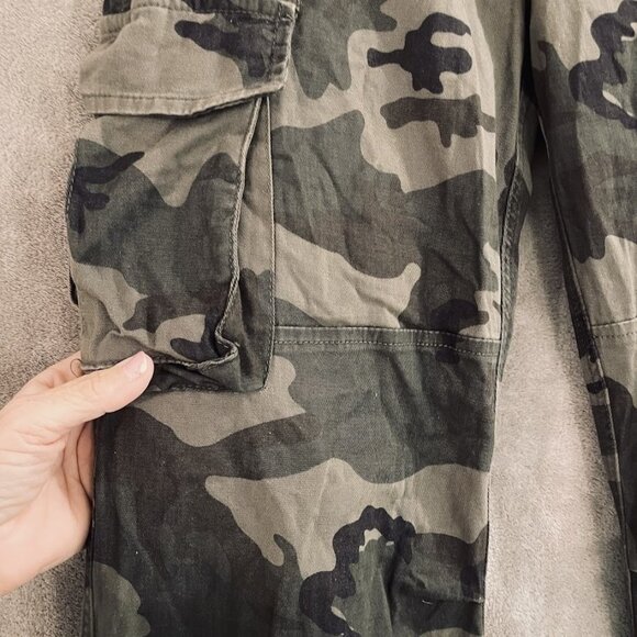 C Sono Cargo Pants Womens 7 Straight Leg Cargo Pockets Outdoor‎ TWP82 Camo - Picture 6 of 16